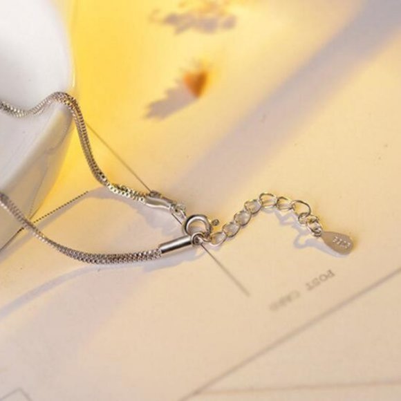 NEW 925 Sterling Silver Diamond Ball Necklace A - Picture 5 of 5